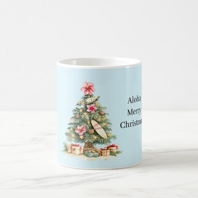 Caneca De Café Árvore de Natal Aloha (Centro)