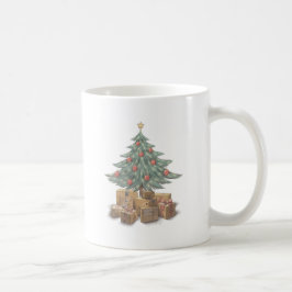 Caneca De Café Árvore de Natal com pacotes