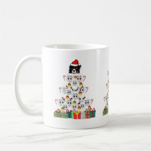Caneca De Café Árvore de Natal com Pastoreio de Ovelhas