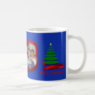 Caneca De Café Árvore de Natal com Quadro de Fotos do Friso Verme