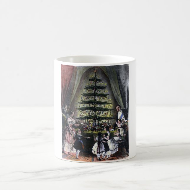 Caneca De Café Árvore de Natal da Rainha Victoria (Centro)