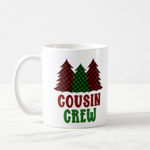 Caneca De Café Árvore de Natal da Xadrez de Buffalo