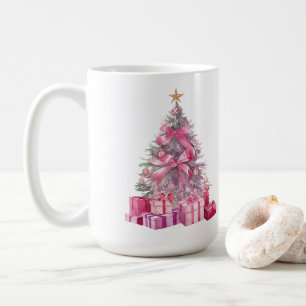 Caneca De Café Árvore de Natal de Aquarela