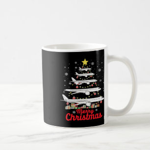 Caneca De Café Árvore de Natal de avião Feliz Natal Mais Likel