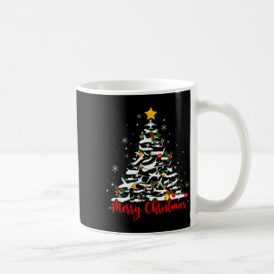 Caneca De Café Árvore de Natal de Avião Mais Provável Muito Natal