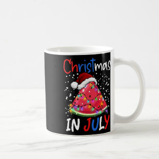 Caneca De Café Árvore de Natal de Melancia Natal em Julho Meninos