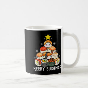 Caneca De Café Árvore de Natal de Sushi Fofa Rápida Para Homens A