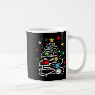 Caneca De Café Árvore de Natal de Tubos de Sangue de Flebotomia F