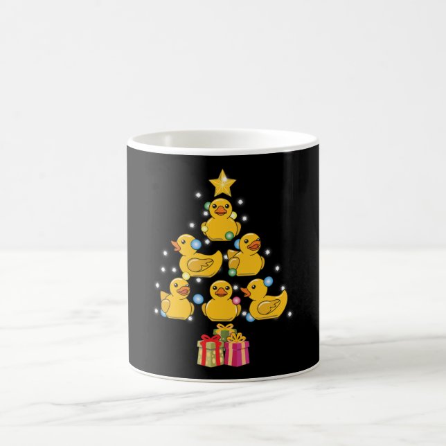 Caneca De Café Árvore de Natal Ducky Bber Duck (Centro)