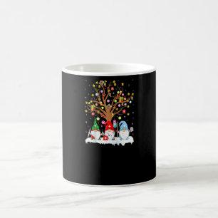 Caneca De Café Árvore de Natal Elemento Com Gnome Enfermeira Nata