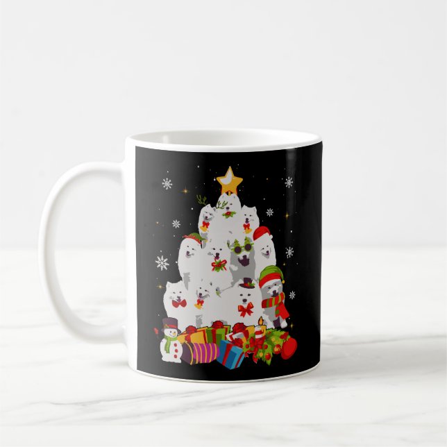 Caneca De Café Árvore de Natal esquimó americana engraçada dá pre (Esquerda)