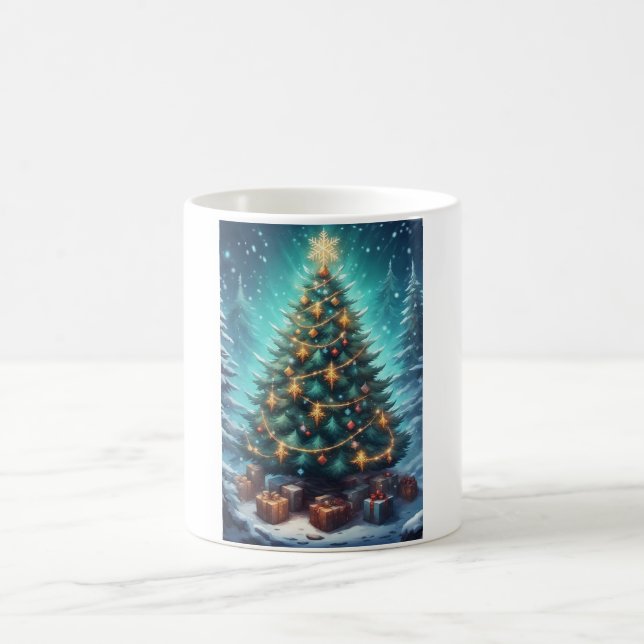 Caneca De Café Árvore de Natal Fantasia (Centro)