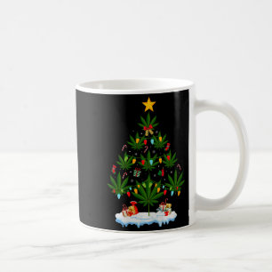 Caneca De Café Árvore de Natal Folha Maconha Xmas Premium Tri-b