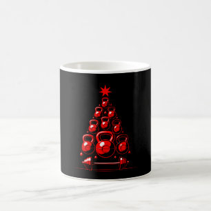Caneca De Café Árvore de Natal Kettlebell Haltere Academia Fitnes