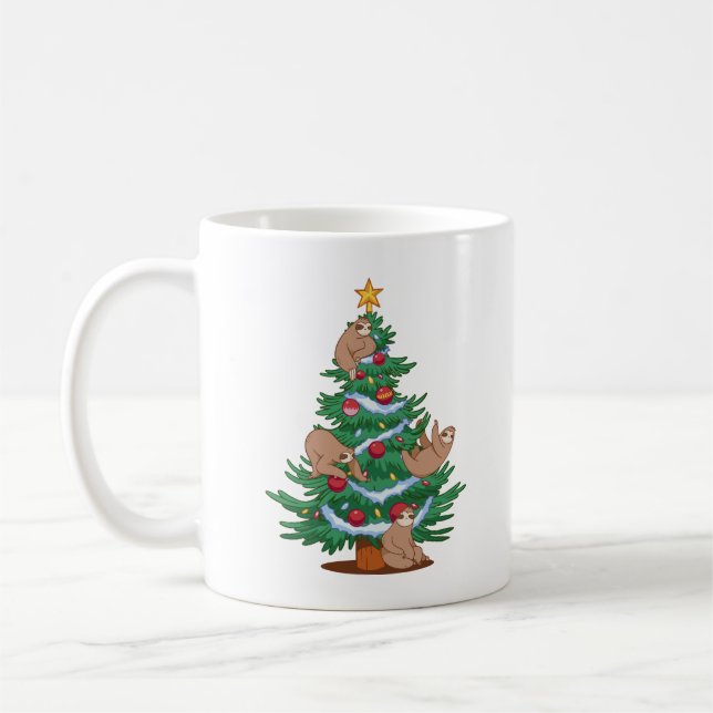 CANECA DE CAFÉ ÁRVORE DE NATAL LENTO (Esquerda)