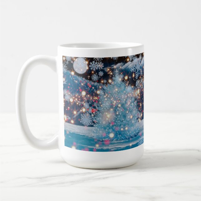 Caneca De Café Árvore de Natal Mágica (Esquerda)