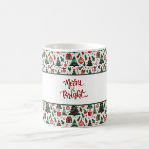 Caneca De Café Árvore de Natal, presentes, cana doce