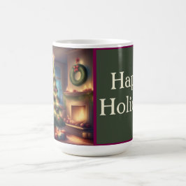 Caneca De Café Árvore de Natal quente
