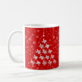 Caneca De Café Árvore de Natal Texas Rabiscada em Vermelho