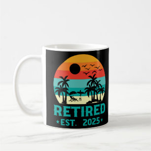 Caneca De Café Árvore de Palma da Praia da Vintage 2025, Retirada