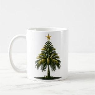 Caneca De Café Árvore de Palma de Natal, Praia Aloha Natal