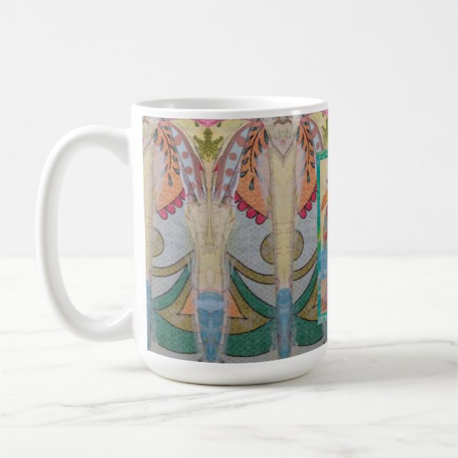 Caneca De Café Árvore de Palma Whimsical (Esquerda)