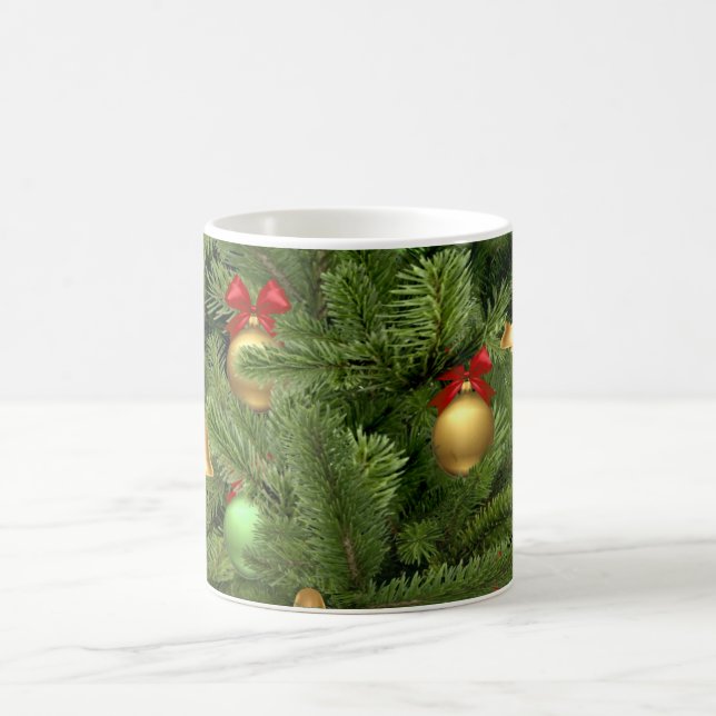 Caneca De Café Árvore De Pinheiro De Natal E Ornamentos Café Bran (Centro)