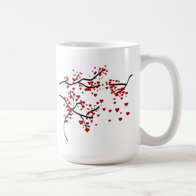 Caneca De Café Árvore do Coração (Direita)