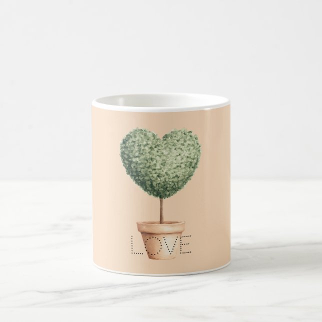 Caneca De Café Árvore do Coração Amor (Centro)