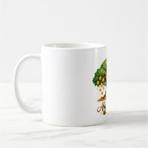 Caneca de Café Árvore do Dinheiro da Abundância