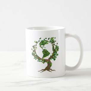 Caneca De Café árvore do globo