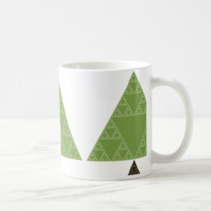 Caneca De Café Árvore do triângulo de Sierpinski