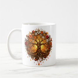 Caneca De Café Árvore Enluarada de Eternidade Embrenhada