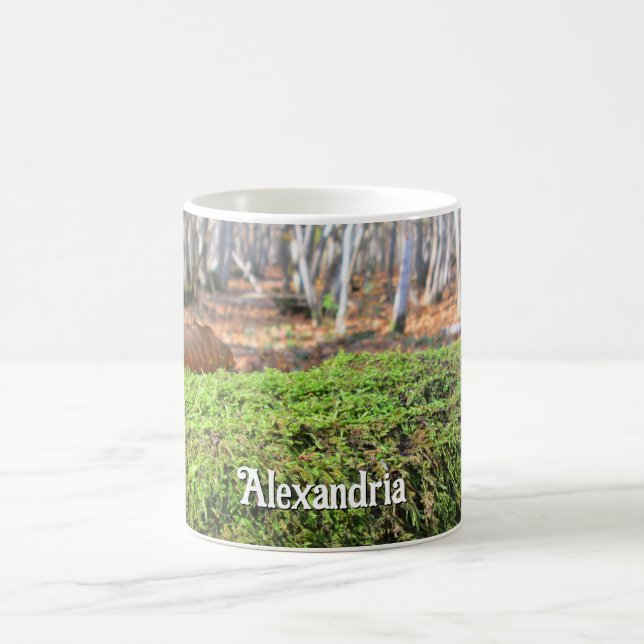 Caneca De Café Árvore falsa no outono - Personalizado (Centro)