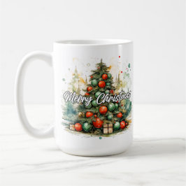 Caneca De Café Árvore Feliz de Natal | Feriados felizes