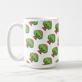 Caneca De Café Árvore Kawaii Amigável