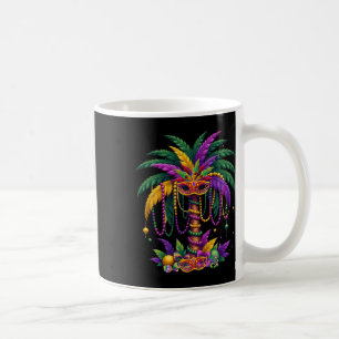 Caneca De Café Árvore Palmeira Engraçada E Miçangas Mardi Gras Tr