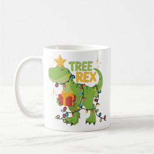 Caneca De Café Árvore Rex Família Dinossauro Natal Grupo Combinan
