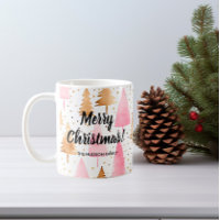 Árvore Rosa Dourada Feliz de Natal