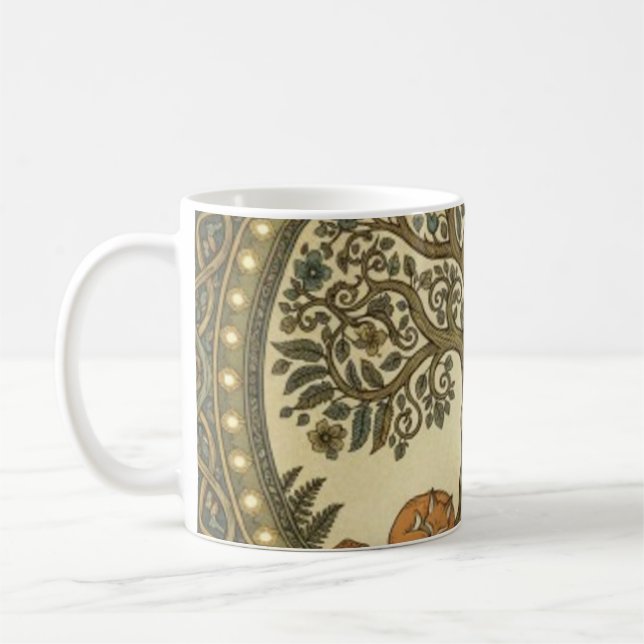 Caneca De Café Árvore Sagrada da Vida Arte Celta (Esquerda)