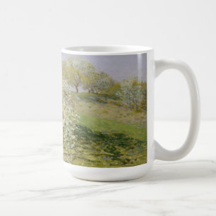 Caneca De Café Árvores de fruta do primavera de Claude Monet   n