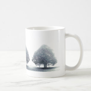 Caneca De Café Árvores de Limões Cinzas em Fog, País de Gales
