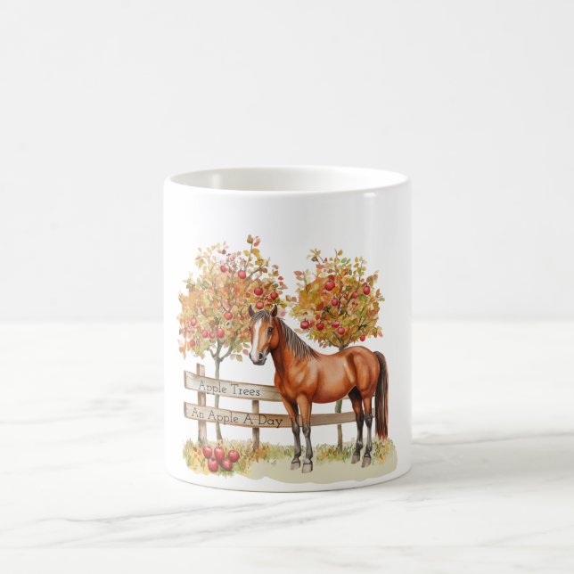 Caneca De Café Árvores de Maçã de Cavalo (Centro)