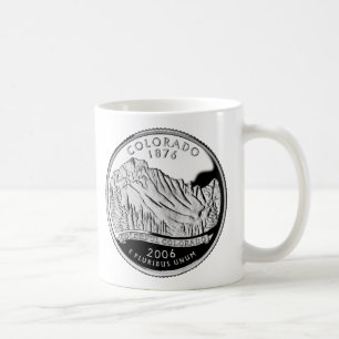 Caneca De Café Árvores de Montanhas Rochosas do Quarto Estado do