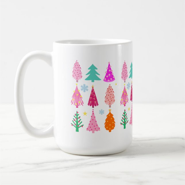 Caneca De Café Árvores de Natal (Esquerda)