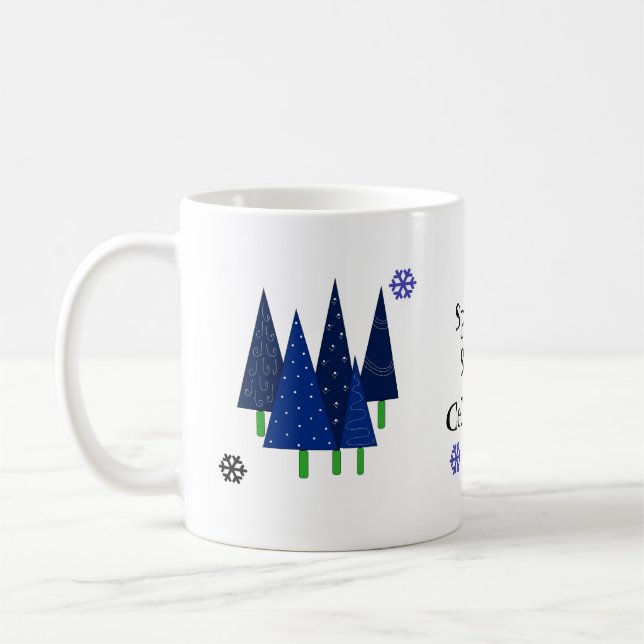 Caneca De Café Árvores de Natal Caprichosas (Esquerda)