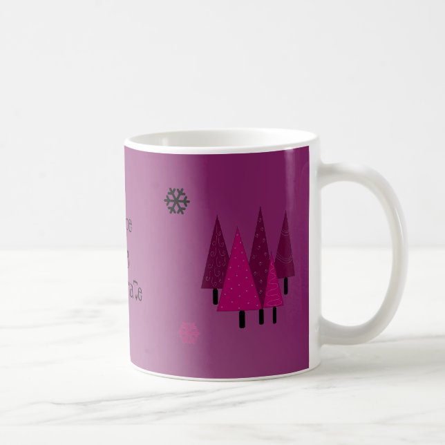 Caneca De Café Árvores de Natal Caprichosas (Direita)