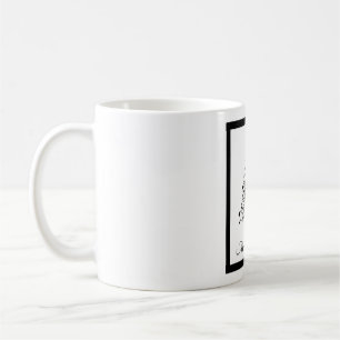 Caneca De Café Árvores de Natal Dual Black and White Minimalíst