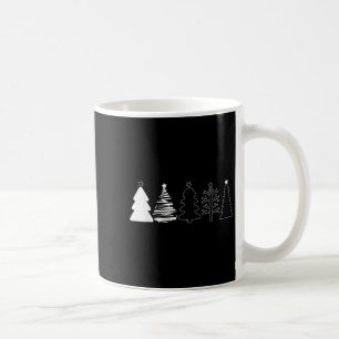 Caneca De Café Árvores de Natal Rústicas Floresta de Inverno Mini
