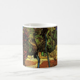 Caneca De Café Árvores de Van Gogh no Jardim, Hospital Saint Paul